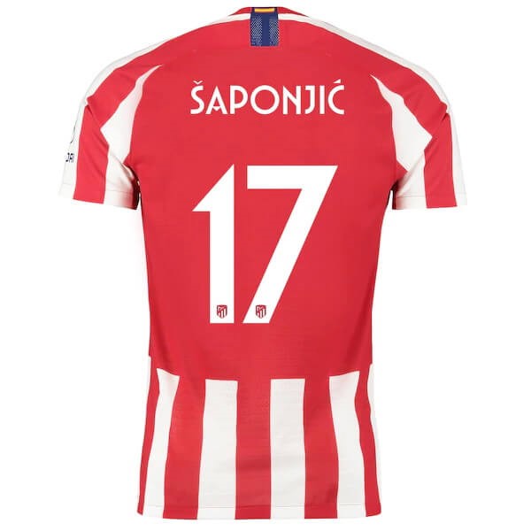 Tailandia Camiseta Atletico Madrid NO.17 Saponjic 2019-2020 Rojo